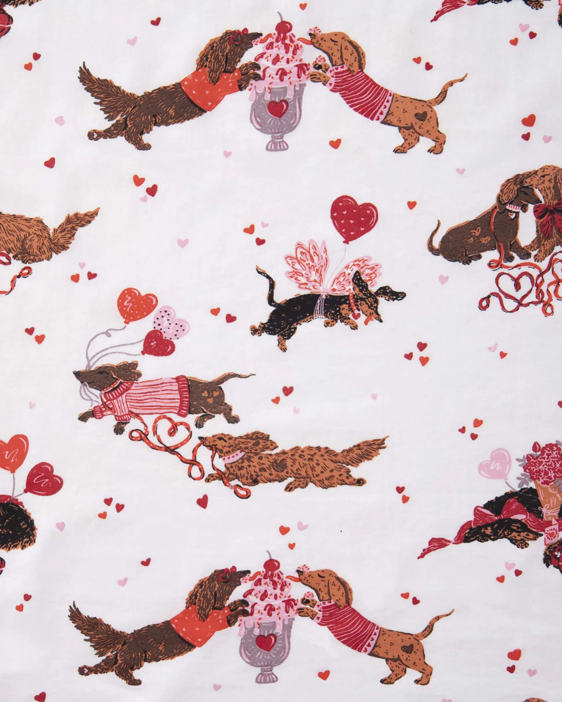Back To Bed Cropped Pant Set in Dachshund Date
