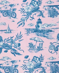 Cami Cropped Set in Mermaid Toile