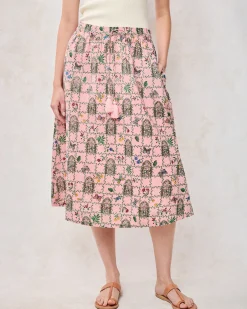 Carry On Top & Sofia Skirt Set in Gilded Greenhouse