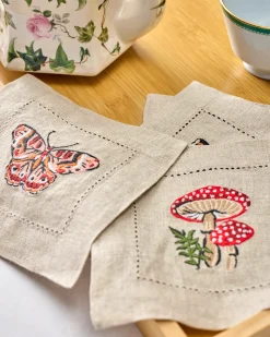 Cocktail Napkins Set of 4 in Butterfly Forager