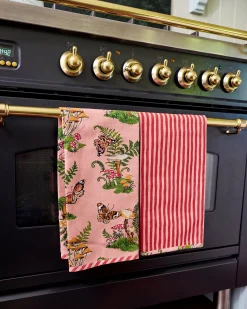 Cocktail Napkins & Tea Towels Bundle in Butterfly Forager
