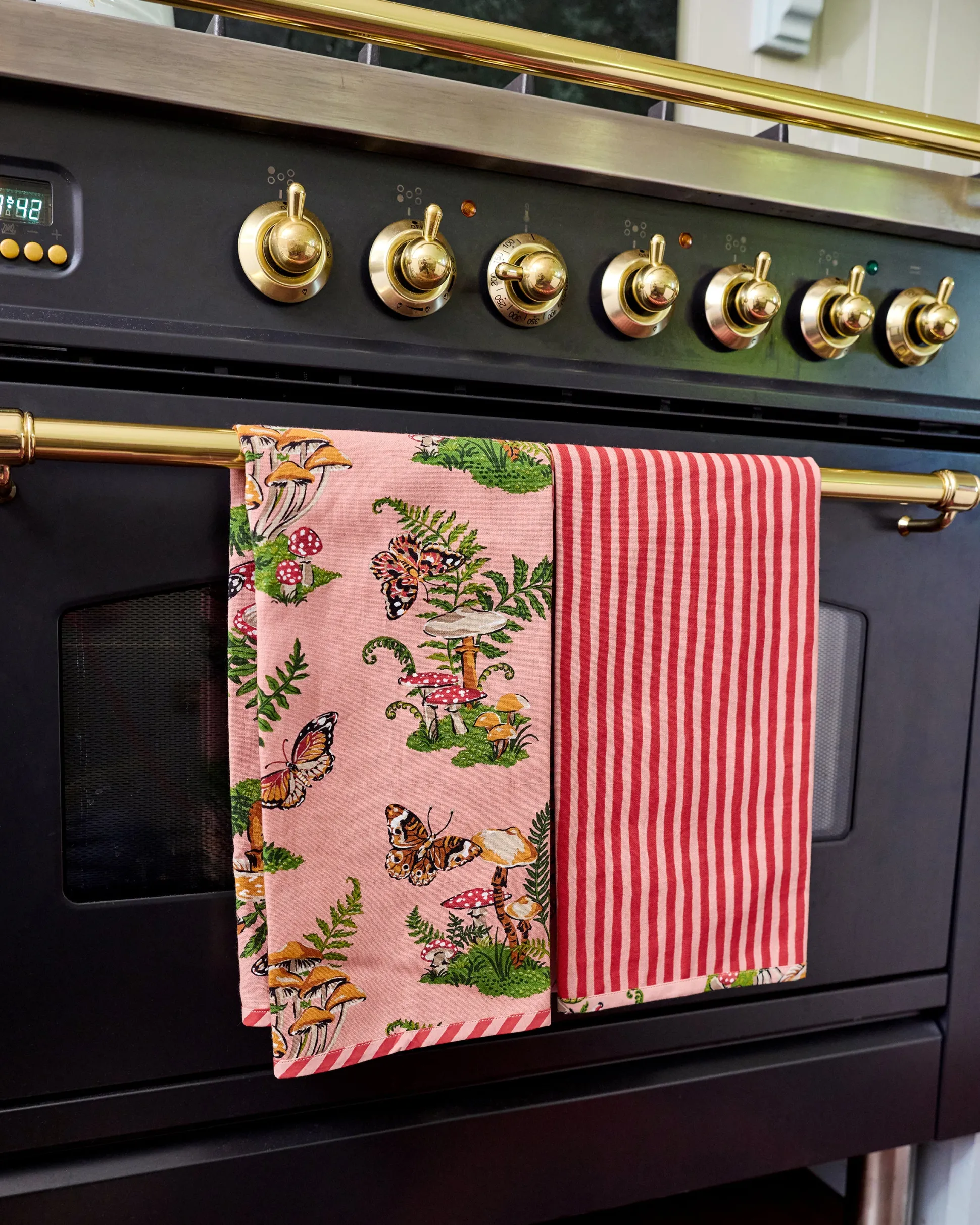 Cocktail Napkins & Tea Towels Bundle in Butterfly Forager