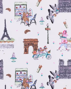 Cropped PJ Pant in Paris Getaway