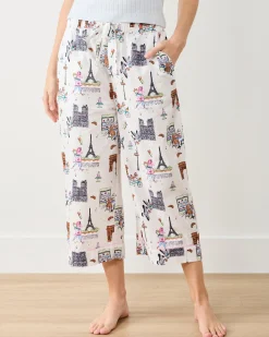 Cropped PJ Pant in Paris Getaway