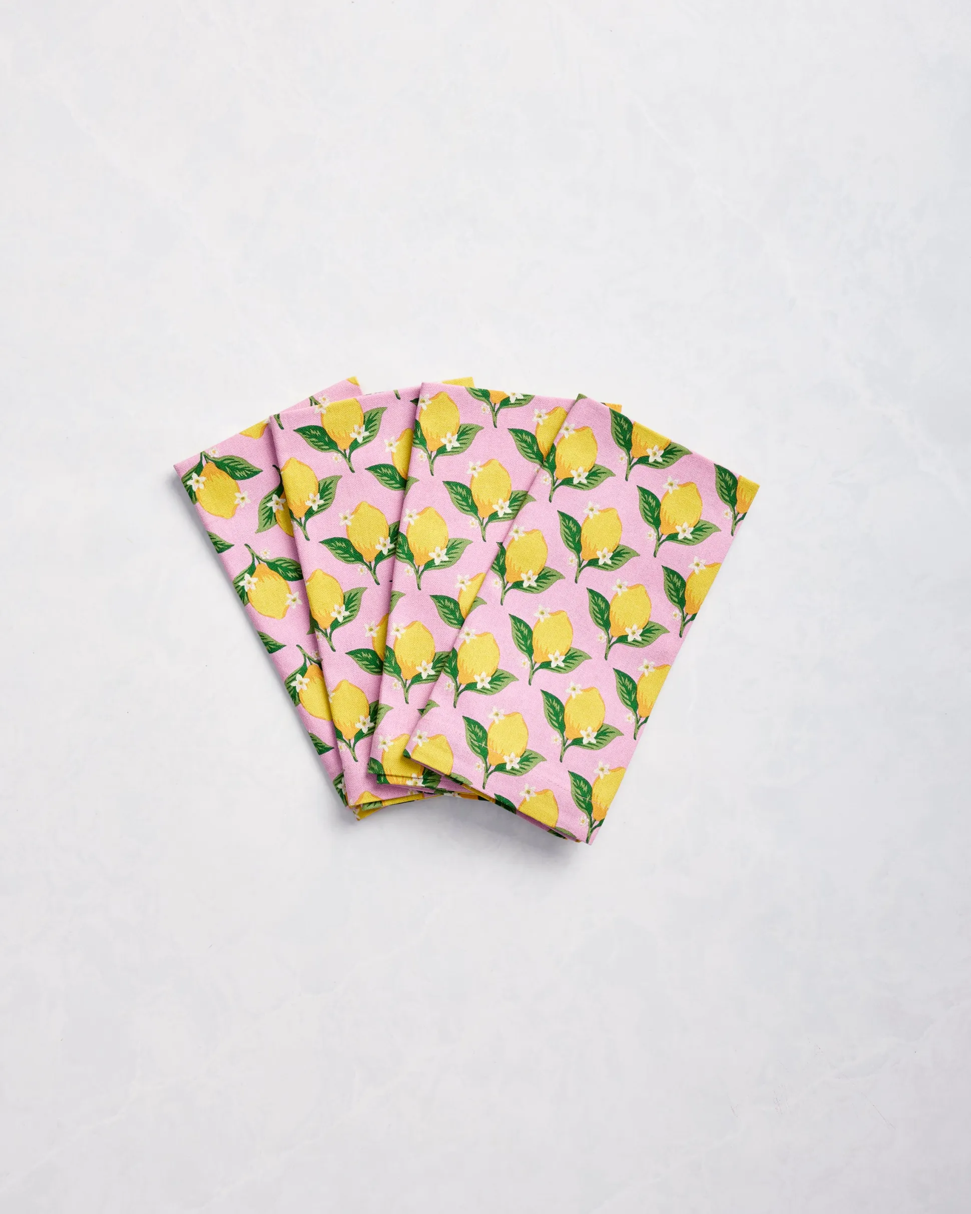 Dinner Napkins Set of 4 in Lemon Twist