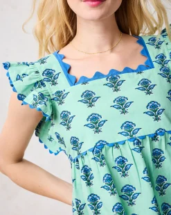 Dunmore Blouse in Aviary Flowers