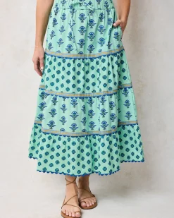 Dunmore Blouse & Meadow Skirt Bundle in Aviary Flowers
