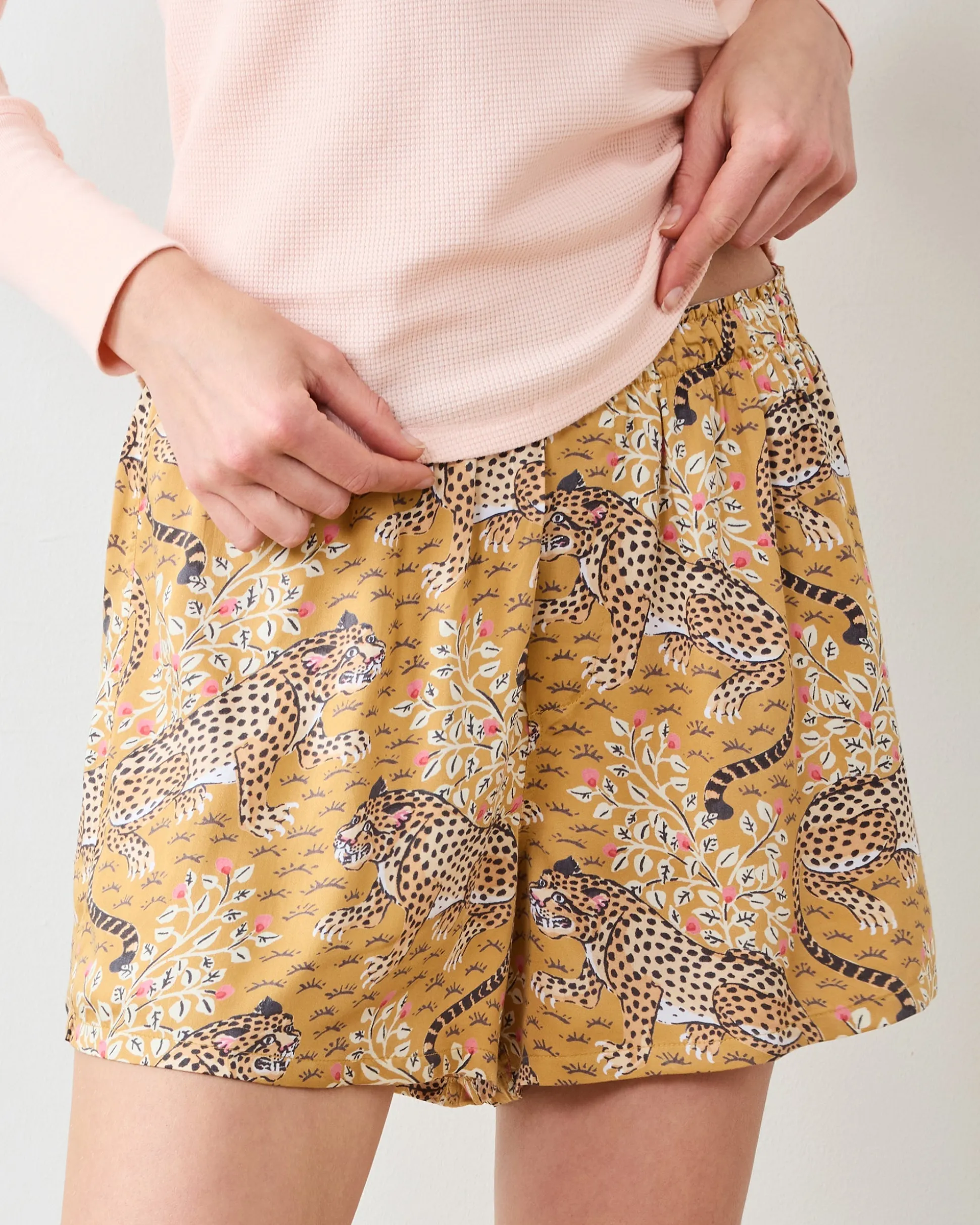 Eco Satin Boyfriend Boxer in Bagheera