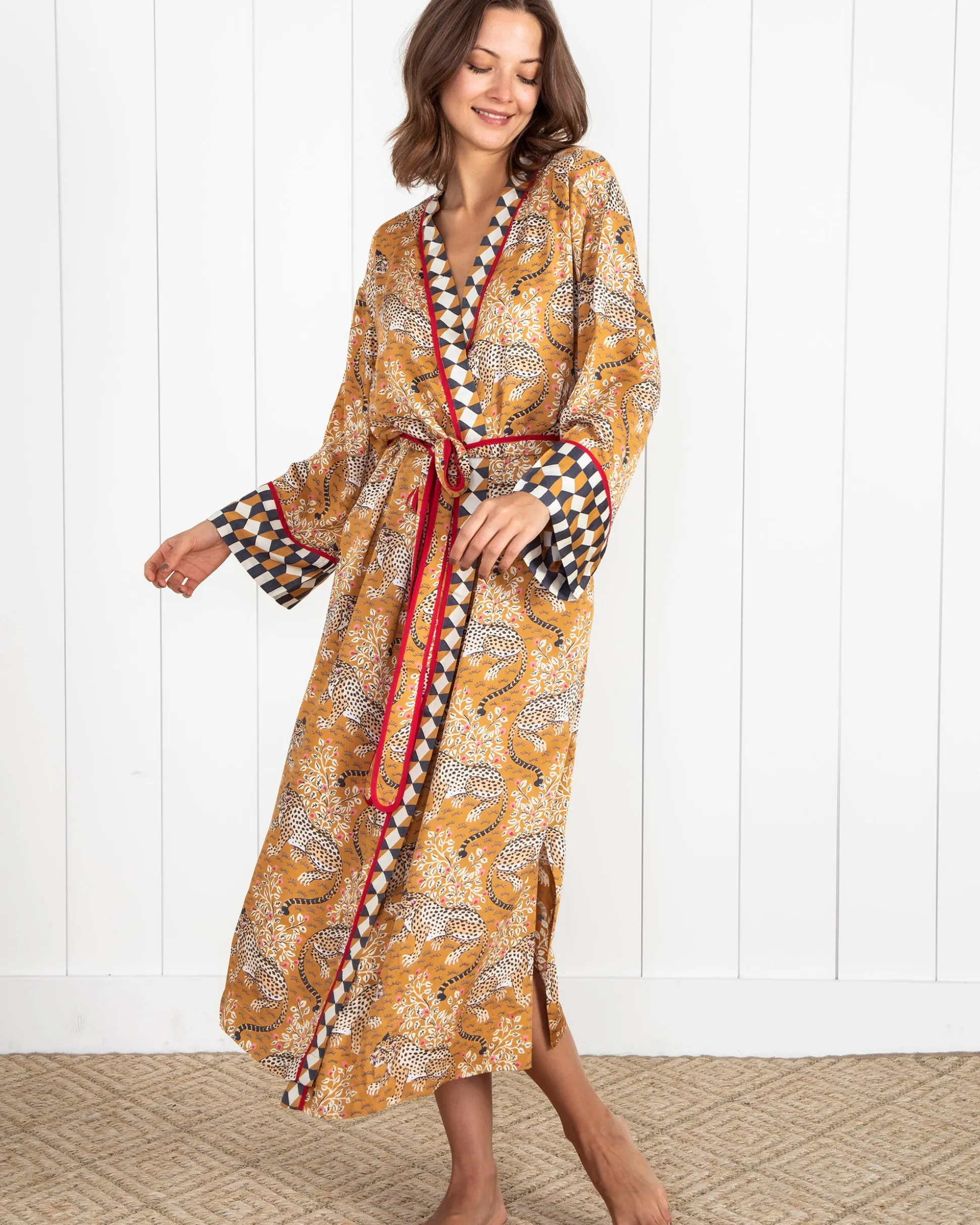Eco Satin Chic to Sleep Nightie and Eco Satin Robe Set in Bagheera