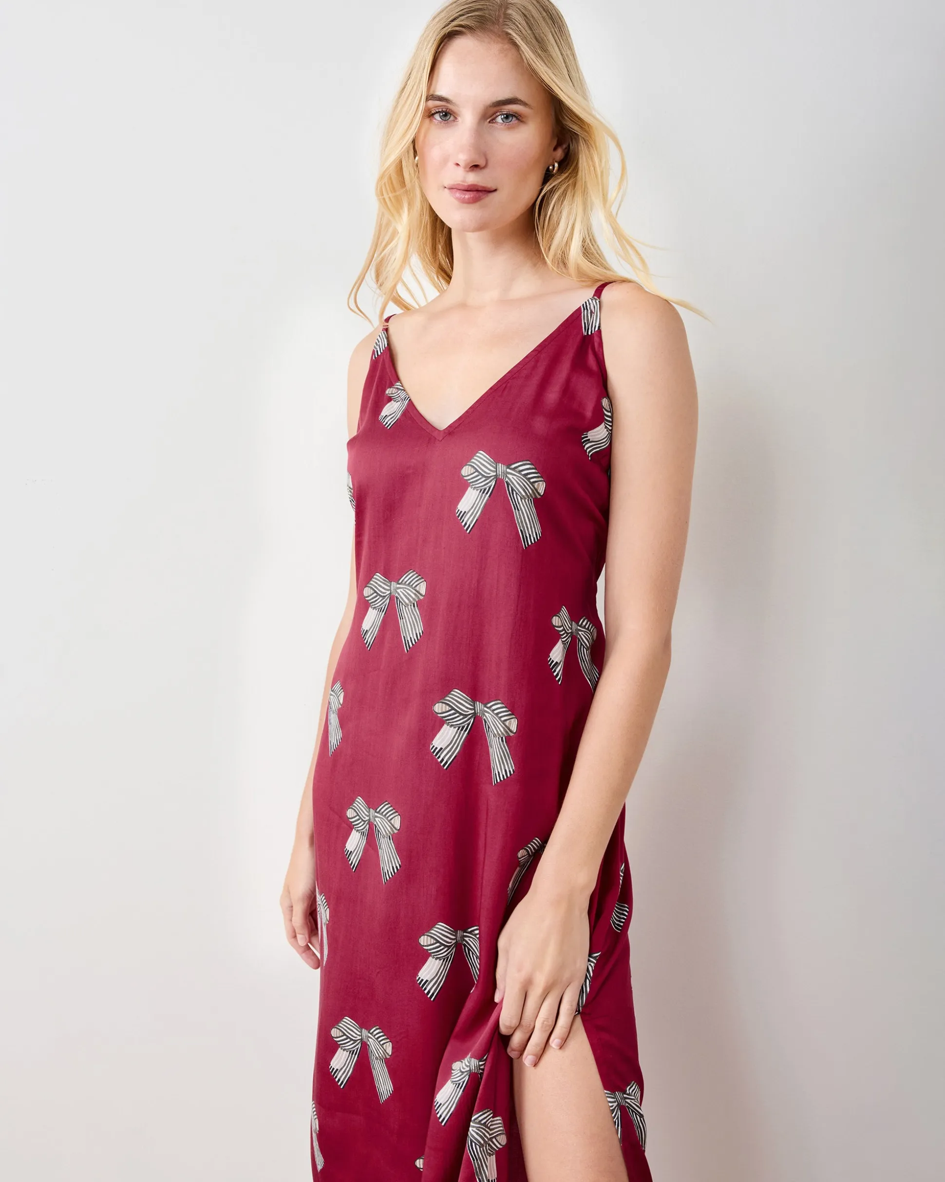 Eco Satin Chic to Sleep Nightie in Bows