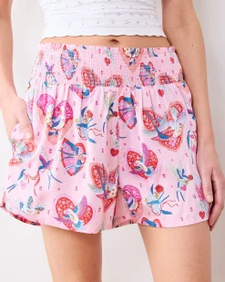 Eco Satin Chloe Short in Swooning Sparrows