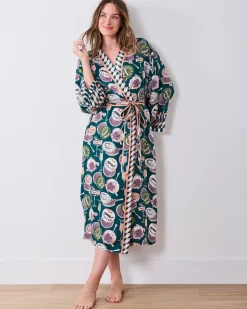 Eco Satin Robe & Aimee Nightie Bundle in Champagne & Caviar