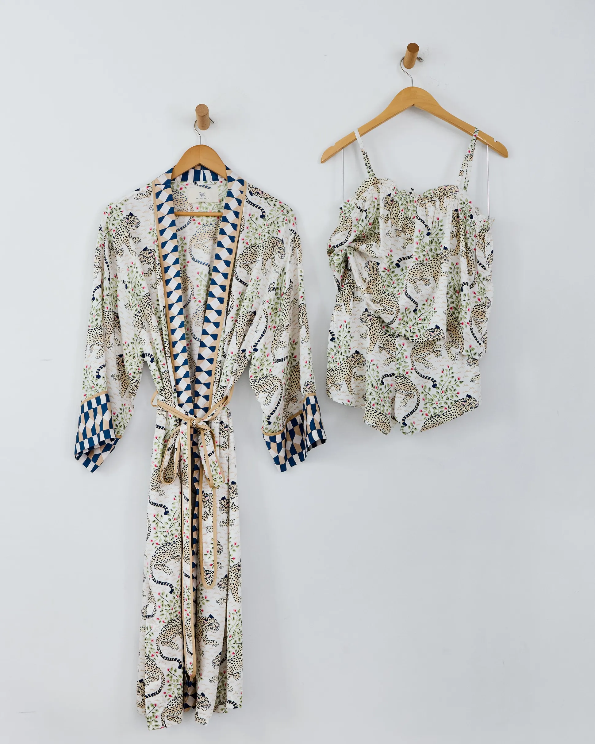 Eco Satin Robe & Getting Ready Set Bundle in Bagheera