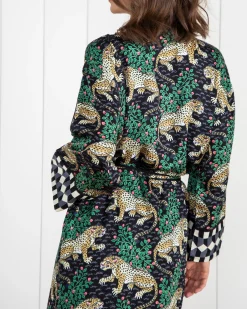 Eco Satin Robe in Bagheera