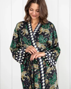 Eco Satin Robe in Bagheera