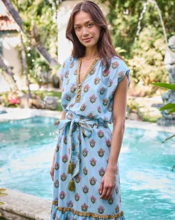 Emmie Skirt & Jordan Blouse Set in Wildflower Walks