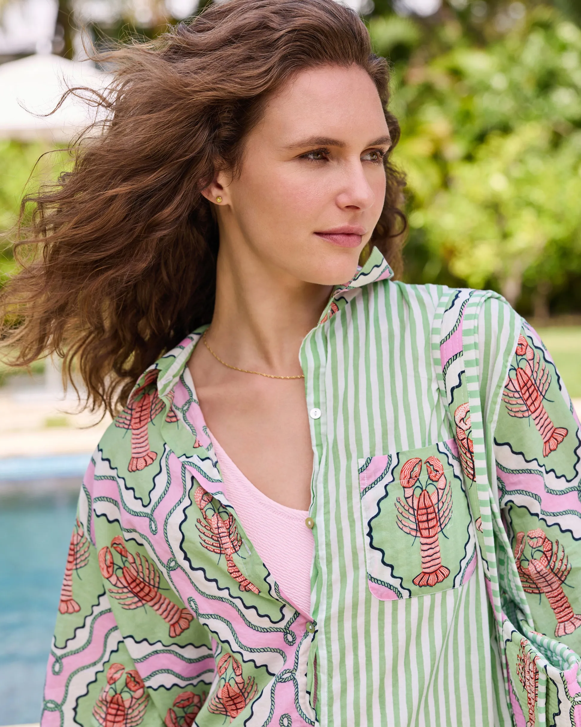 Everyday Button Down in Lobster Lagoon