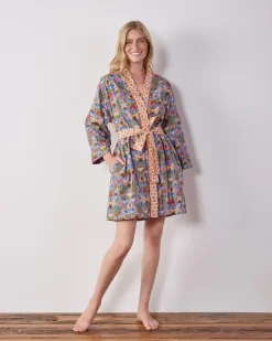 Getting Ready Robe in Bee Tapestry