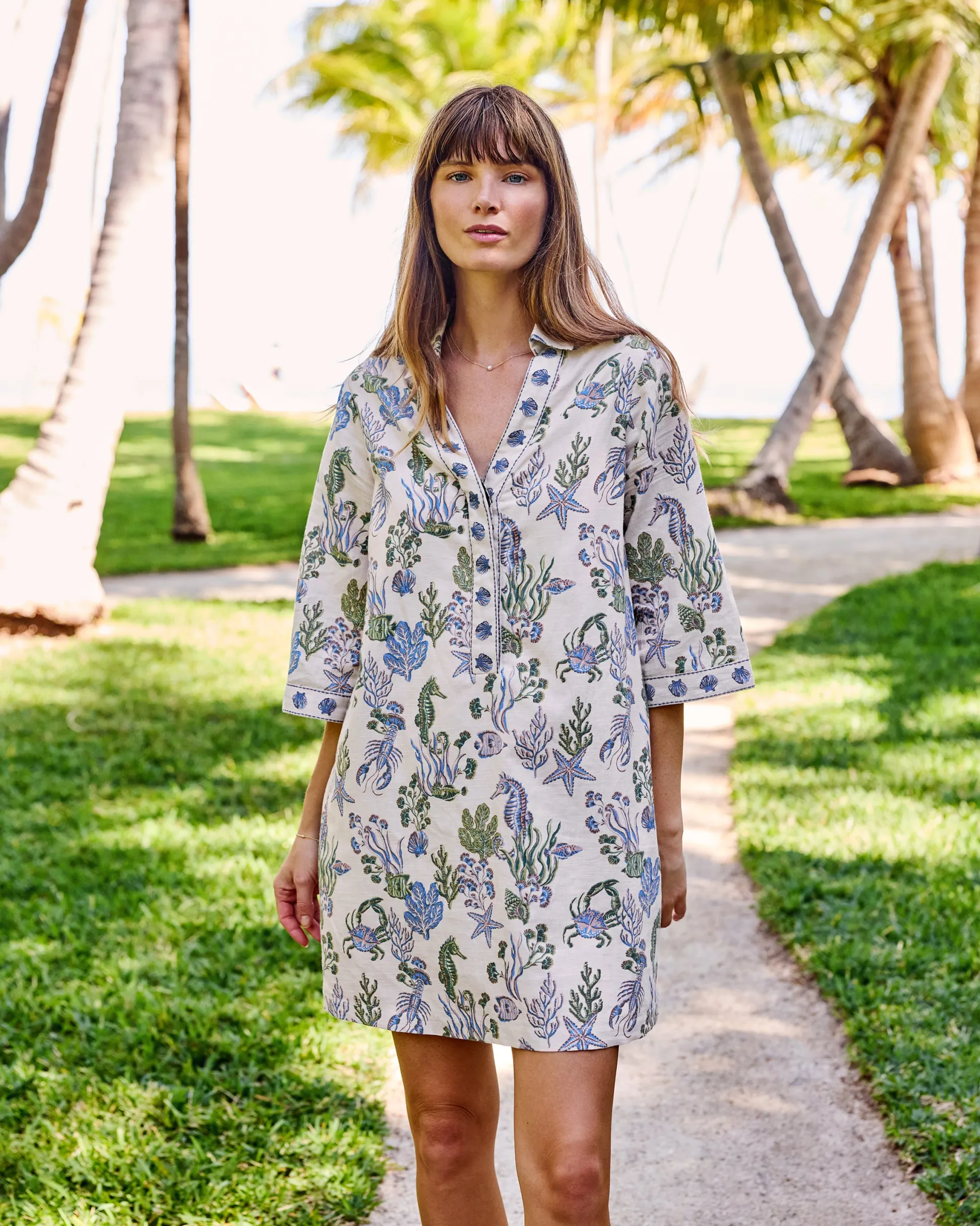 Goa Dress in Saltwater Serenity