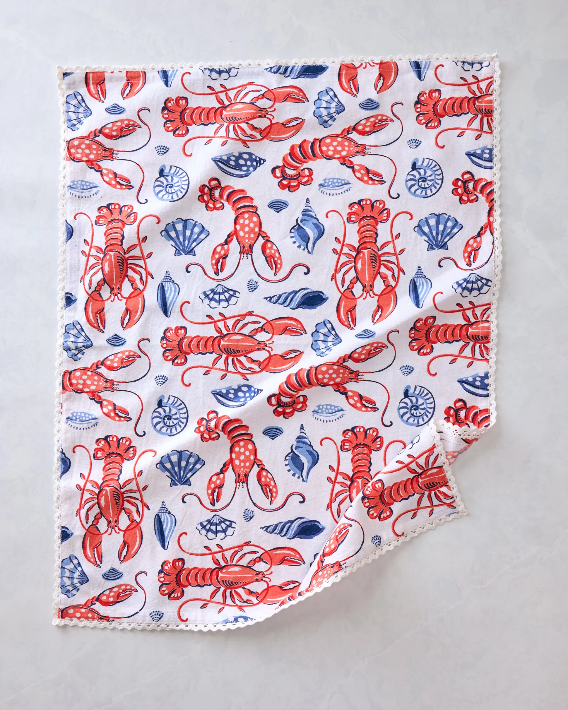 Hostess Kitchen Towels in Lobster Landing
