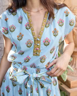 Jordan Blouse in Wildflower Walks