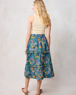 Katie Blouse & Now or Later Skirt Bundle in Willow Wren