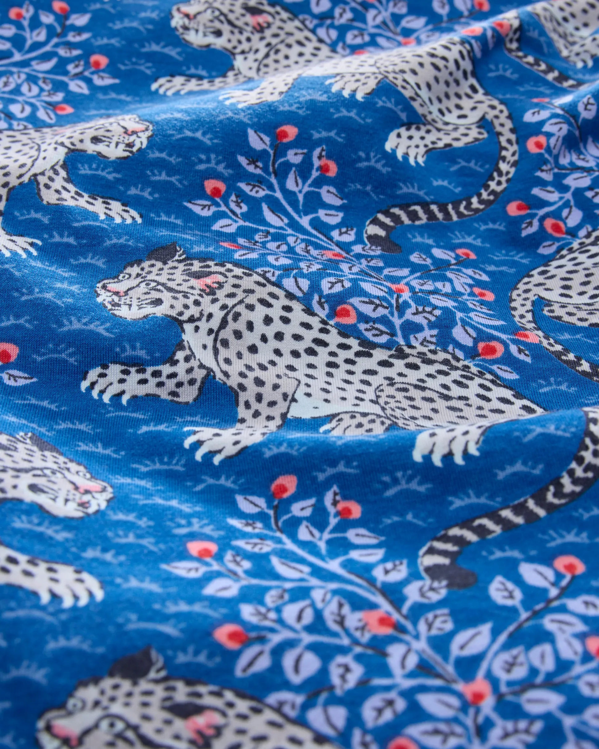 Kids Organic Pima Short Sleeve PJ Set in Bagheera