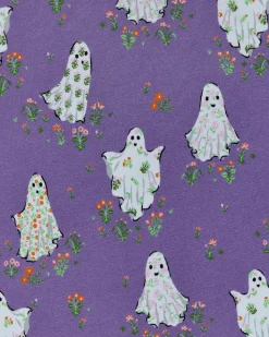 Kids Organic Pima Short Sleeve PJ Set Bundle in Gardening Ghosts & It’s Alive