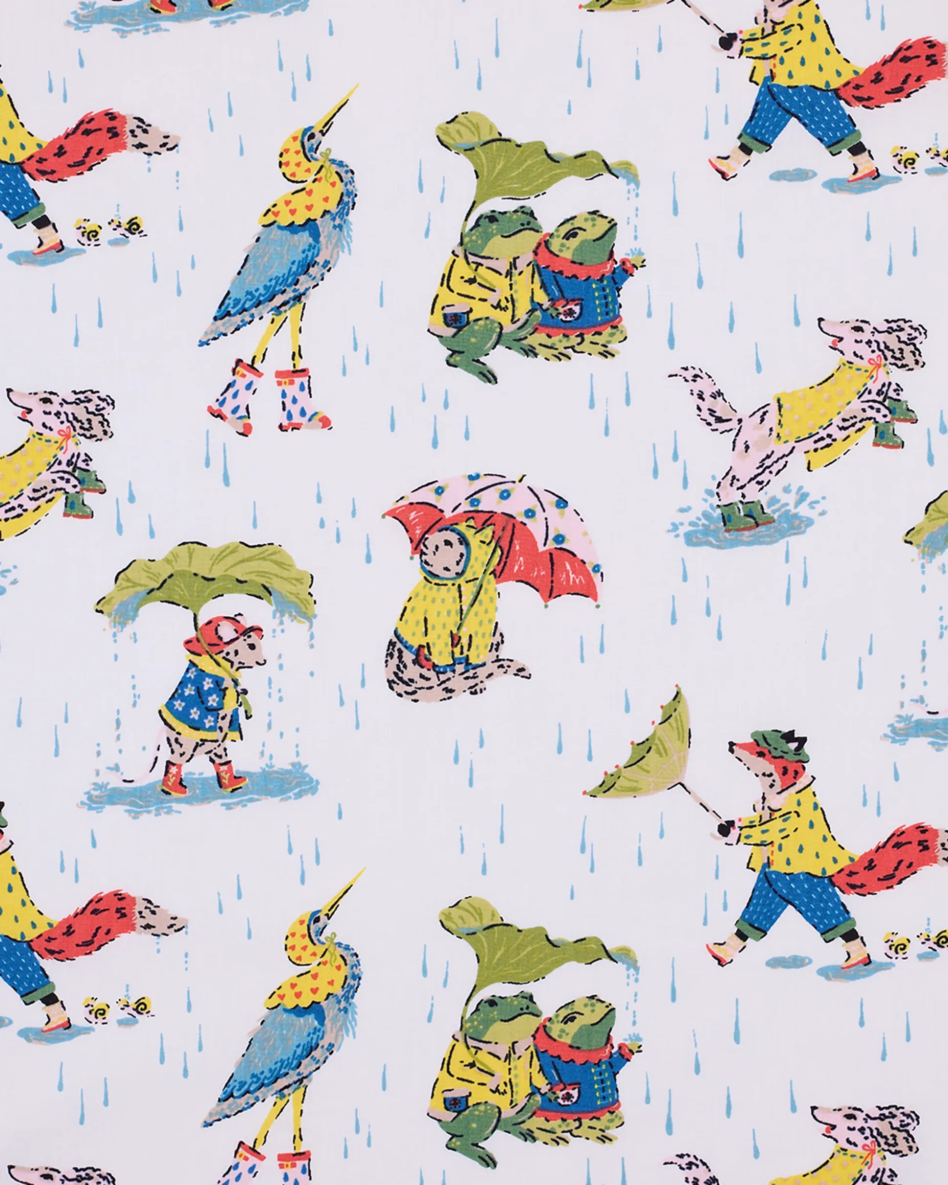 Kids Short Sleeve PJ Set in Spring Showers