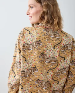 Lightweight Flannel Long PJ Set in Bagheera