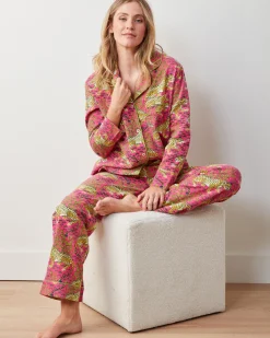 Lightweight Flannel Long PJ Set in Bagheera