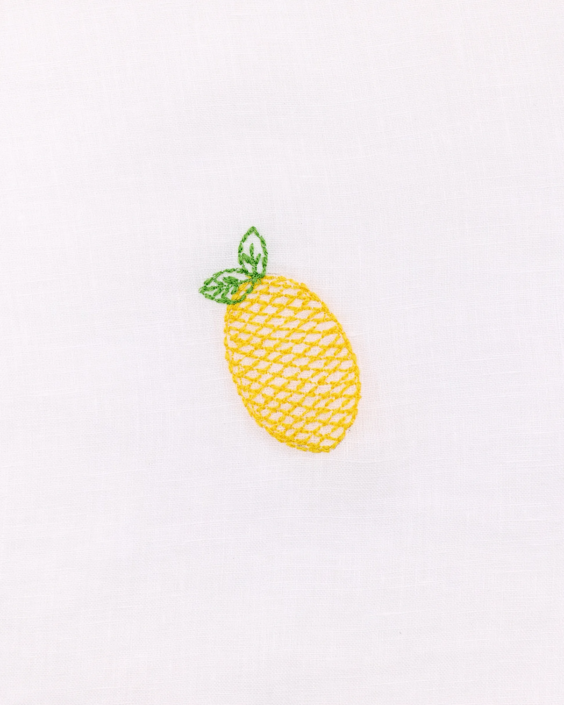Linen Wildest Dreams Set in Embroidered Lemon Drop