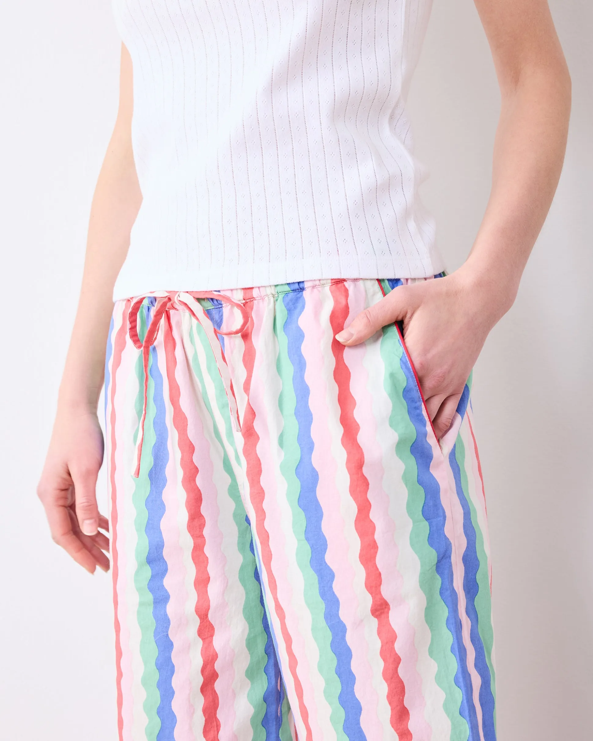 Long PJ Pants & Esme Tank Bundle in Wavy Stripes