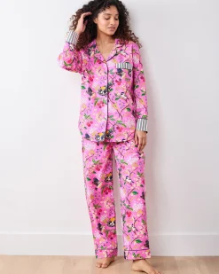 Long PJ Set in Bird & Blossom