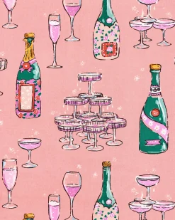Long PJ Set in Champagne Tower