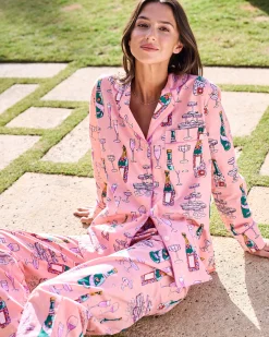 Long PJ Set in Champagne Tower