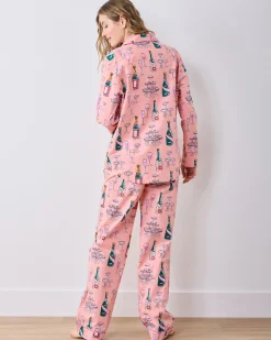 Long PJ Set in Champagne Tower
