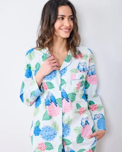 Long PJ Set in Hydrangea Honeymoon