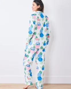 Long PJ Set in Hydrangea Honeymoon