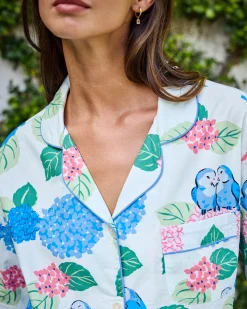 Long PJ Set in Hydrangea Honeymoon