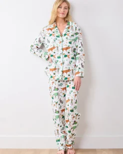 Long PJ Set in Lucky Paws