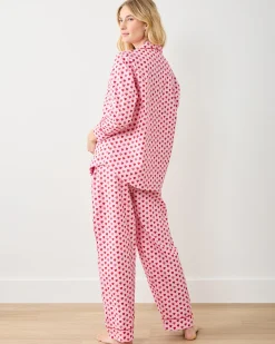 Long PJ Set in Mini Candy Hearts
