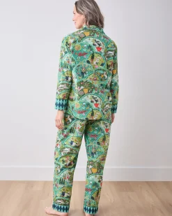 Long PJ Set in Rabbit Wonderland
