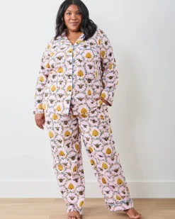 Long PJ Set in Sweet Bee