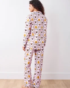 Long PJ Set in Sweet Bee