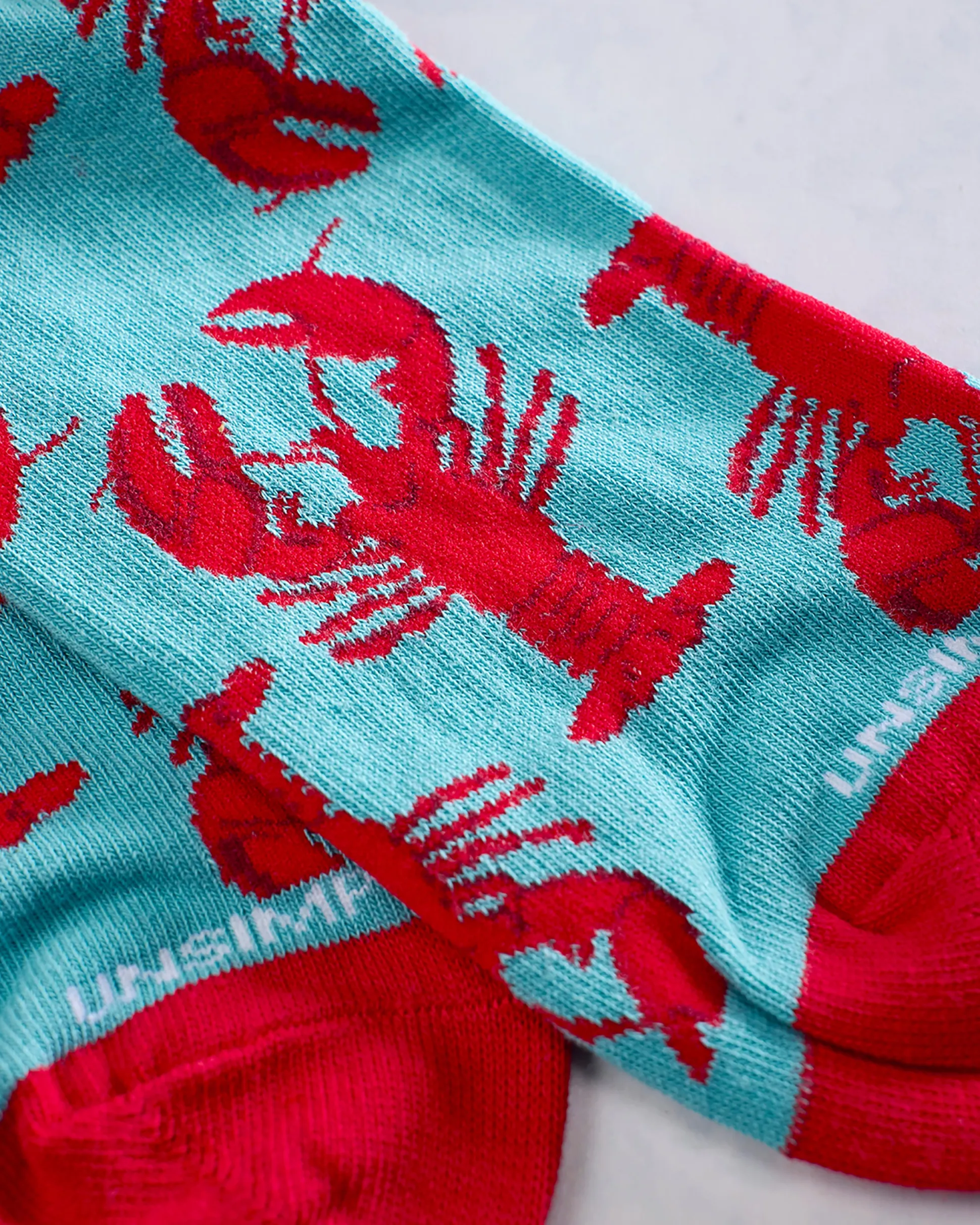 Men's Lobster Socks in Red Multi