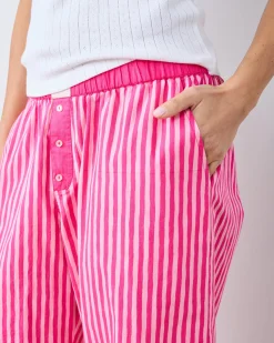 Nola PJ Pants in Pink Stripe