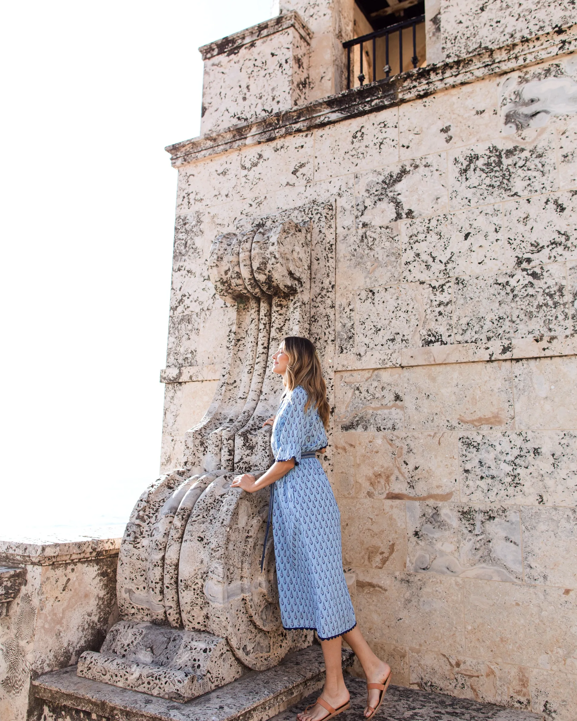 Norah Dress in Conch Cascade
