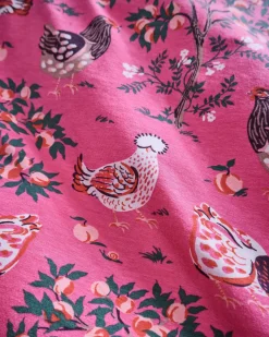 Organic Cotton Modal Knit Short PJ Set in Hen House