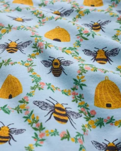 Organic Pima Modal Knit Short PJ Set in Sweet Bee